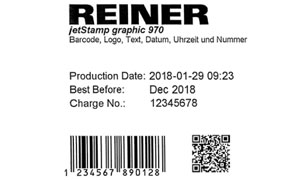 Pieczątka Reiner jetStamp 1025 odbicie